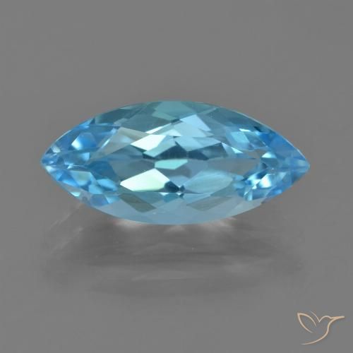 3.64ct Natürlicher Swiss Blue Topas, Marquise, VVS-VS