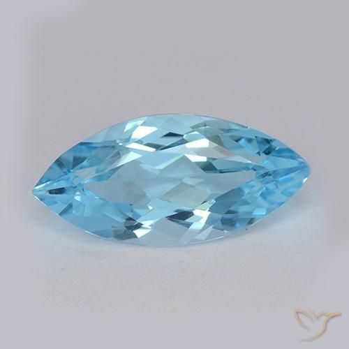3.51ct Natürlicher Swiss Blue Topas, Marquise, VVS-VS
