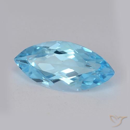 9,17 ctw natürlicher Swiss Blue Topas, Marquise, VVS-VS