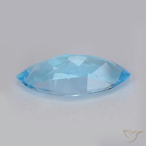 9,17 ctw natürlicher Swiss Blue Topas, Marquise, VVS-VS
