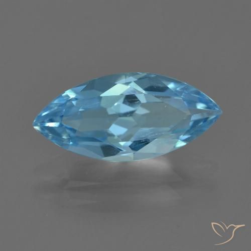 3.31ct Natürlicher Swiss Blue Topas, Marquise, VVS-VS