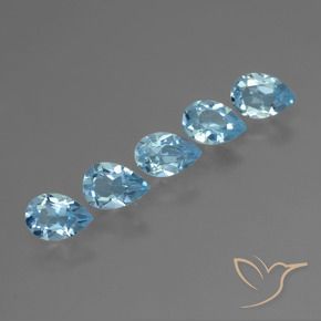 2.75 ct natürliche Himmerlblau Topas-Edelsteine, Birnenform, VS