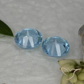 4.58 ct natürliche Himmerlblau Topas-Edelsteine, Runden, VVS-VS