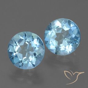 4.55 ct natürliche Himmerlblau Topas-Edelsteine, Runden, VS
