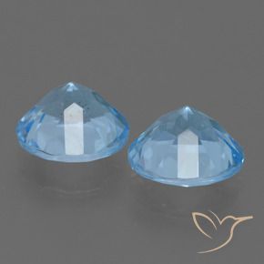 4.55 ct natürliche Himmerlblau Topas-Edelsteine, Runden, VS