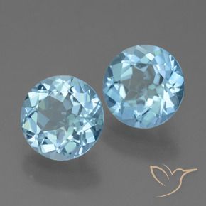 4.52 ct natürliche Himmerlblau Topas-Edelsteine, Runden, VVS-VS