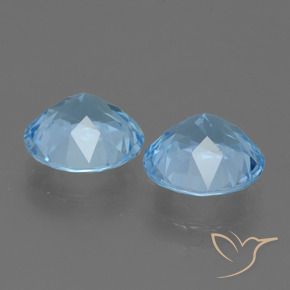 4.52 ct natürliche Himmerlblau Topas-Edelsteine, Runden, VVS-VS