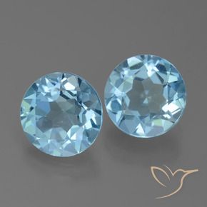 4.30 ct natürliche Himmerlblau Topas-Edelsteine, Runden, VVS-VS