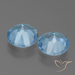 4.30 ct natürliche Himmerlblau Topas-Edelsteine, Runden, VVS-VS