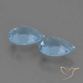 1.69 ct natürliche Himmerlblau Topas-Edelsteine, Birnenform, VVS