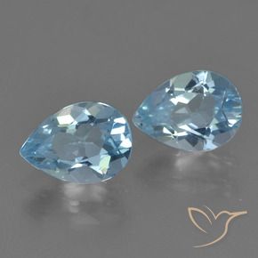1.74 ct natürliche Himmerlblau Topas-Edelsteine, Birnenform, VVS