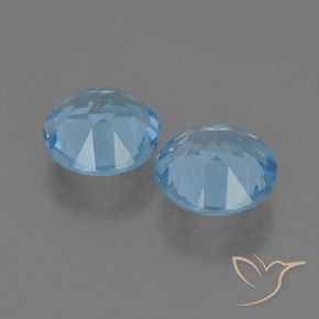 4.75 ct natürliche Swiss Blue Topas-Edelsteine, Runden, VS