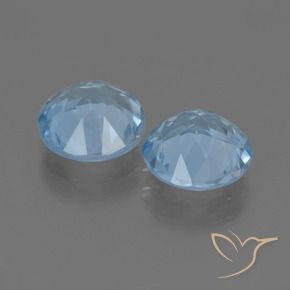 4.39 ct natürliche Himmerlblau Topas-Edelsteine, Runden, VVS-VS