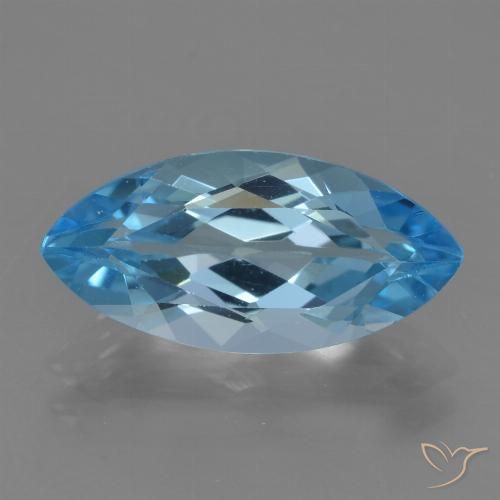 3.85ct Natürlicher Swiss Blue Topas, Marquise, VS