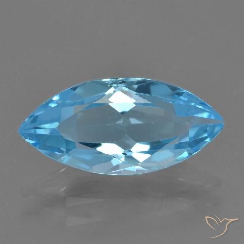 3.60ct Natürlicher Swiss Blue Topas, Marquise, VS