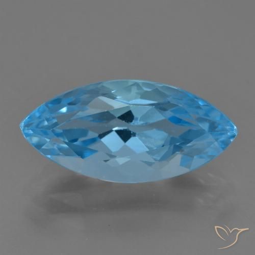 4.14ct Natürlicher Swiss Blue Topas, Marquise, VS