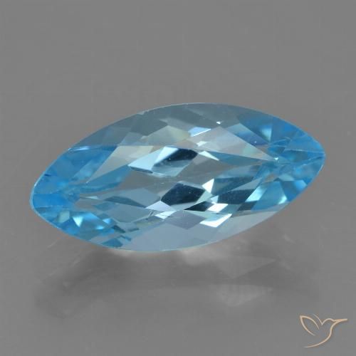 3.80ct Natürlicher Swiss Blue Topas, Marquise, VS
