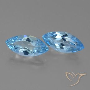 7.05 ct natürliche Swiss Blue Topas-Edelsteine, Marquise, VVS-VS