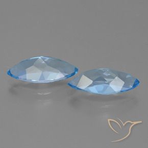 7.05 ct natürliche Swiss Blue Topas-Edelsteine, Marquise, VVS-VS