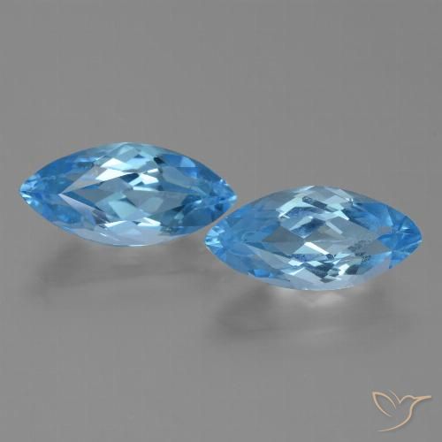 7.92ctw Natürlicher Swiss Blue Topas, Marquise, VVS-VS