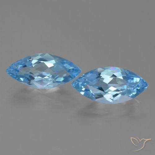6.94ctw Natürlicher Himmerlblau Topas, Marquise, VVS