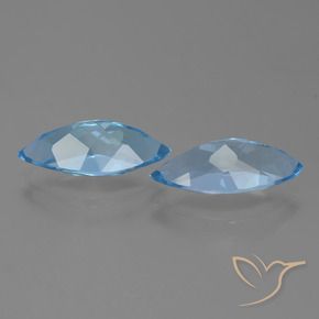 6.94 ct natürliche Himmerlblau Topas-Edelsteine, Marquise, VVS