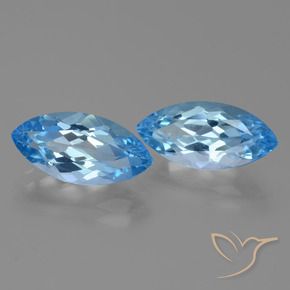 8.21 ct natürliche Swiss Blue Topas-Edelsteine, Marquise, VVS-VS