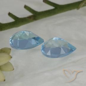 1.78 ct natürliche Himmerlblau Topas-Edelsteine, Birnenform, VS