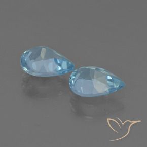 1.44 ct natürliche Himmerlblau Topas-Edelsteine, Birnenform, VS