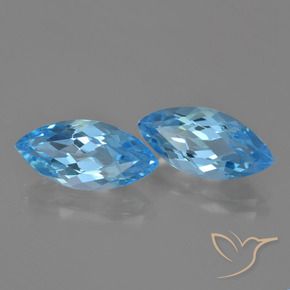 7.95 ct natürliche Swiss Blue Topas-Edelsteine, Marquise, VVS-VS