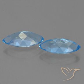 7.95 ct natürliche Swiss Blue Topas-Edelsteine, Marquise, VVS-VS