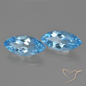 7.06 ct natürliche Swiss Blue Topas-Edelsteine, Marquise, VS