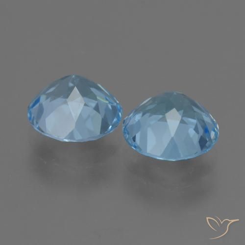 4.57 ct natürliche Himmerlblau Topas-Edelsteine, Runden, VS