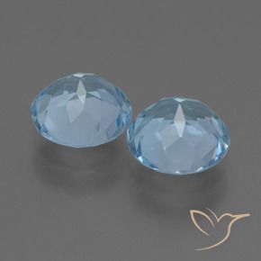 4.58 ct natürliche Himmerlblau Topas-Edelsteine, Runden, VS