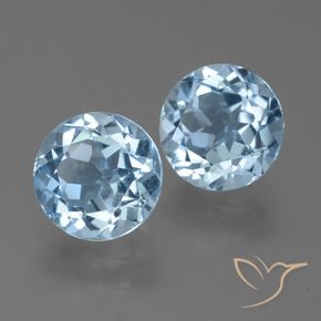 4.67 ct natürliche Himmerlblau Topas-Edelsteine, Runden, VVS-VS