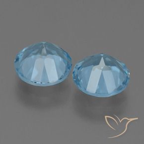 4.74 ct natürliche Himmerlblau Topas-Edelsteine, Runden, VS