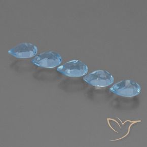 2.82 ct natürliche Himmerlblau Topas-Edelsteine, Birnenform, VS