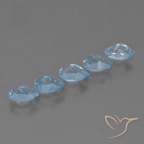 2.90 ct natürliche Himmerlblau Topas-Edelsteine, Birnenform, VS