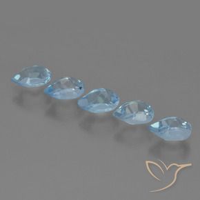 3.16 ct natürliche Himmerlblau Topas-Edelsteine, Birnenform, VS
