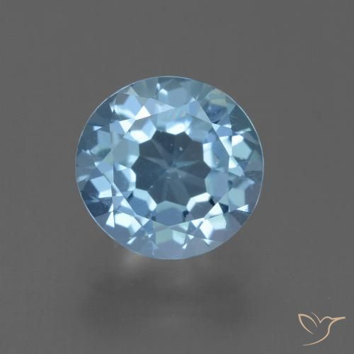 2.46ct Natürlicher Himmerlblau Topas, Runden, VS