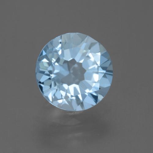 9,17 ctw natürlicher Swiss Blue Topas, Runden, VS