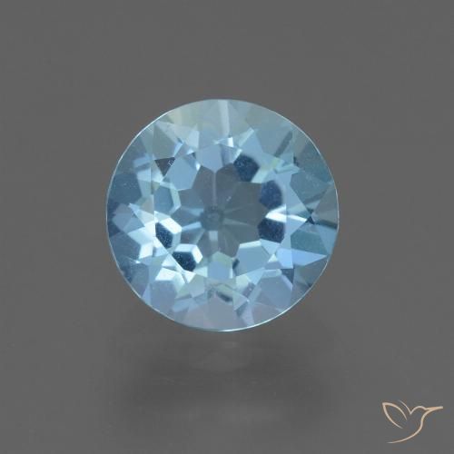 2.23ct Natürlicher Himmerlblau Topas, Runden, VS