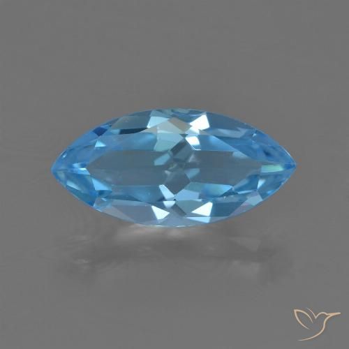 3.65ct Natürlicher Swiss Blue Topas, Marquise, VS