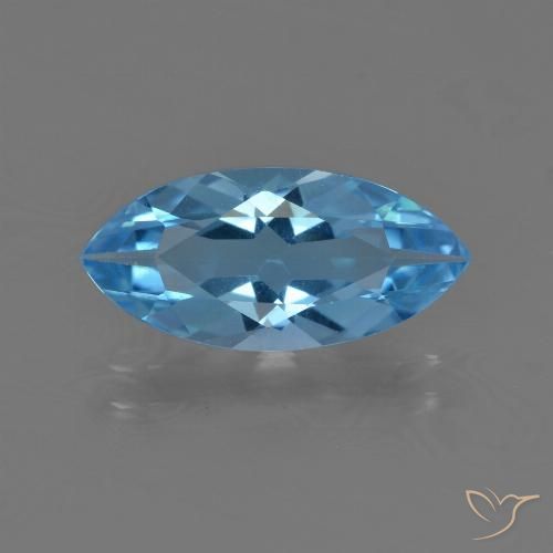 3.22ct Natürlicher Swiss Blue Topas, Marquise, VS