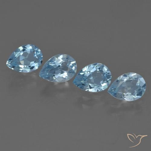 3.17ctw Natürlicher Himmerlblau Topas, Birnenform, VS
