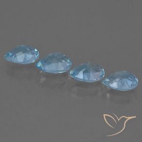 3.17 ct natürliche Himmerlblau Topas-Edelsteine, Birnenform, VS