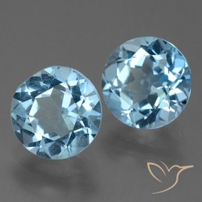 4.79 ct natürliche Himmerlblau Topas-Edelsteine, Runden, VVS-VS