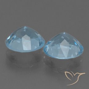 4.79 ct natürliche Himmerlblau Topas-Edelsteine, Runden, VVS-VS