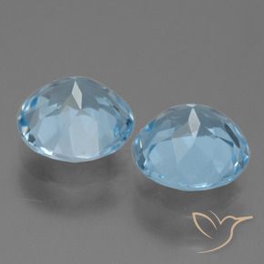 4,19 ct natürliche blauer Topas-Edelsteine, Rundschliff, VS