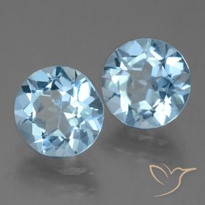 4.31 ct natürliche Himmerlblau Topas-Edelsteine, Runden, VS